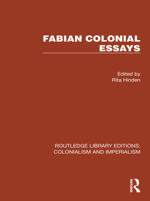 cover image of Fabian Colonial Essays